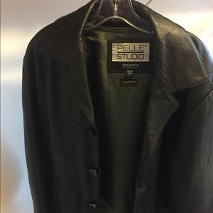 Men’s leather jacket from Wilson’s leather. Size L